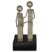 Friendship - Rustic Sculpture - Gold