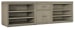 Linville Falls - 96" Credenza With Small File And 2 Opens - Gray