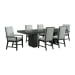 Donovan - 7 Piece Standard Height Dining Set (Table, Four Side Chairs And Two Arm Chairs) - Gray