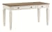 Realyn - White/brown - Home Office Lift Top Desk