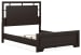 Covetown - Dark Brown - Queen Panel Bed