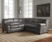 Bladen - Slate - 5 Pc. - Right Arm Facing Sofa, Left Arm Facing Loveseat Sectional, Kelton Cocktail Table, 2 End Tables
