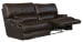 Wembley - Italian Leather Match Lay Flat Reclining Sofa - Chocolate