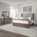 South Bend - 3 Piece Bedroom Set (King Shelter Bed, Dresser & Mirror) - Brown