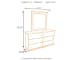 Bostwick Shoals - White - 5 Pc. - Dresser, Mirror, King Panel Bed