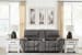 Bakerstein - Power Reclining Loveseat/Console/Adjustable Headrest - Galaxy