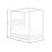 Arcadia - Queen Canopy Bed - Grey