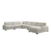 Arizona - Modular 6 Piece Sectional Set With LHF Chaise - Steno Beige