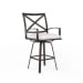 La Jolla - Swivel Counter Stool, With Self Welt - Canvas Flax / Dark Brown
