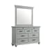 Slater - 9-Drawer Dressser With Mirror - Gray