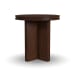Waterfall - Round End Table - Brown