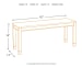 Whitesburg - Brown / Cottage White - Large Dining Room Bench