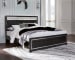 Kaydell - Black - King Upholstered Panel Platform Bed