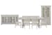 Bronwyn - Extendable Rectangular Dining Table With 4 Side Chairs, Bench, Server And Dining Cabinet - Alabaster
