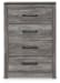 Bronyan - Four Drawer Chest - Dark Gray