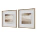 Between Lines - Abstract Painting (Set of 2) - Brown / White