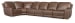 MS - Torres 6 Piece Sectional With Power Recline And Power Headrest - Dark Brown