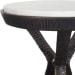 Tilton - Marble Accent Table - Black / White