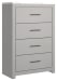 Cottenburg - Light Gray/white - 5 Pc. - Dresser, Mirror, Chest, Full Panel Bed