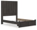 Fraluna - Queen Panel Storage Bed - Charcoal