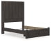 Fraluna - Charcoal - Queen Panel Storage Bed