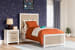 Charbitt - Two-tone - Twin Panel Bed