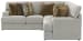 Tori - 2 Piece Sectional With Comfort Coil Seating And 9 Accent Pillows Included - Birch