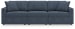 Modmax - Ink - 3-Piece Sectional Sofa - Fabric