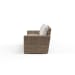 Havana - Loveseat, With Self Welt - Canvas Flax / Dark Brown