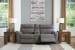 Next-Gen Durapella - Slate - 3-Piece Power Reclining Sectional Loveseat With Console