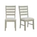 Farmington - Ladder Back Dining Side Chair (Set of 2) - Washed Stone / Light Beige