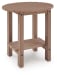 Grover Beach - Oval End Table - Driftwood