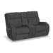 Strait - Power Reclining Loveseat with Console & Power Headrests - Gray