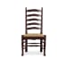 English Country - Ladderback Side Chair  - Dark Brown