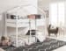 Flannibrook - White - Twin Over Twin House Loft Bed