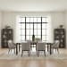 Cascade Falls - 7 Piece Rectangular Dining Table Set - Satin Espresso