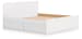 Onita - King Panel Platform Bed With Storage - White