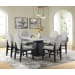 Edison - 7 Piece Standard Height Dining Set (Table And Six Chairs) - White And Black