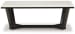 Fostead - White / Espresso - Rectangular Cocktail Table