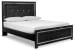 Kaydell - Black - Queen Upholstered Panel Bed