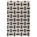 Preston - 2.6' x 8' Rug - Ivory / Black