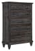 Calistoga - 5 Drawer Chest - Weathered Charcoal