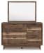 Chirason - Brown - Dresser And Mirror