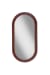 Homer - Oval Mirror - Dark Brown