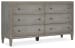 Ciao Bella - Six-Drawer Dresser- Speckled Gray