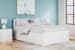 Onita - Queen Panel Platform Bed With 2 Side Storage - White