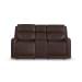 Alister - Power Gliding Loveseat With Console, Power Headrests & Lumbar - Burnt Umber