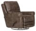 Maddie - Faux Leather Swivel Glider Recliner - Tanner