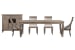 Lancaster - Extendable Rectangular Dining Table With 2 Side Chairs, 2 Arm Chairs And Server - Dovetail Gray