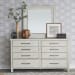 Modern Farmhouse - 4 Piece Bedroom Set (King Platform Bed, Dresser & Mirror, Nightstand) - White